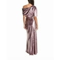 thumbnail image 2 of Amsale womens  One-Shoulder Velvet Gown, 12, Pink, 2 of 3