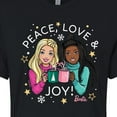 thumbnail image 3 of Barbie - Holidays & Christmas - Peace Love & Joy - Juniors Cropped Cotton Blend T-Shirt, 3 of 5