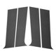 thumbnail image 1 of 4 Piezas de Moldura de Ventana del Pilar de la Puerta para Peugeot 301 2014-2019 Patrón de Fibra de Carbono Negro Etiqueta Antirrayones Cubierta de Postes del Pilar Izquierda Derecha Delantera Trasera, 1 of 7