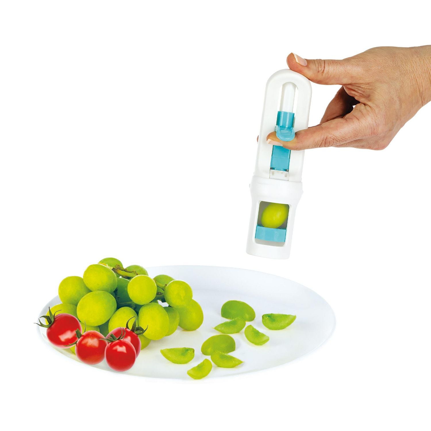 Nûby™ Grape Cutter, Designed to Easily Cut Foods Into Safely Sized Pieces For Your Little One - Grey, For children 6 months +