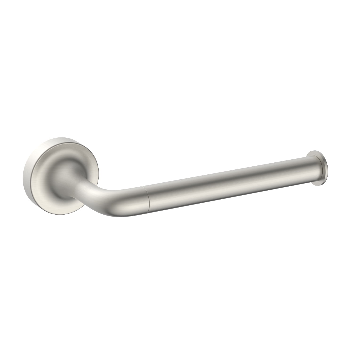 (2 pack) Better Homes & Gardens Clean Modern Style Wall Mount Toilet Paper Holder Satin Nickel Finish