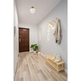 thumbnail image 3 of Gene 1 light Brass and Frosted white glass Flush mount, 3 of 14