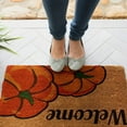 thumbnail image 5 of Thanksgiving Pumpkin Rug 23.6x15.7 Inches Fall Decor Bath Mat Non Machine Washable Welcome Doormat Orange Pumpkin Shaped Floor Mat for Front Door Bathroom Living Room Kitchen Home Decor, 5 of 9