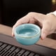 thumbnail image 4 of Juego de té con glaseado craquelado, caja de regalo, juego completo de tetera de cerámica, tetera, seis tazas y más estilos., 4 of 6