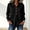 Black plus size fall tops for women a1, variant on Women Plus Size Fall Long Sleeve Button Down Blouse Casual Solid Tunic Top Loose Fit Tee for Autumn Daily Wear, Brown XL
