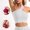 White, variant on Women's Sports Bras Plus Size Medium Under $5 Solid Color High-elastic Running Yoga Fitness Brassiere Outer Wear Exercise Underwear