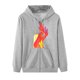 thumbnail image 4 of Sudaderas con capucha con estampado de características de patrón de temperatura somatosensorial de Halloween de otoño/invierno para mujer Pompotops FGAJ22356, 4 of 5