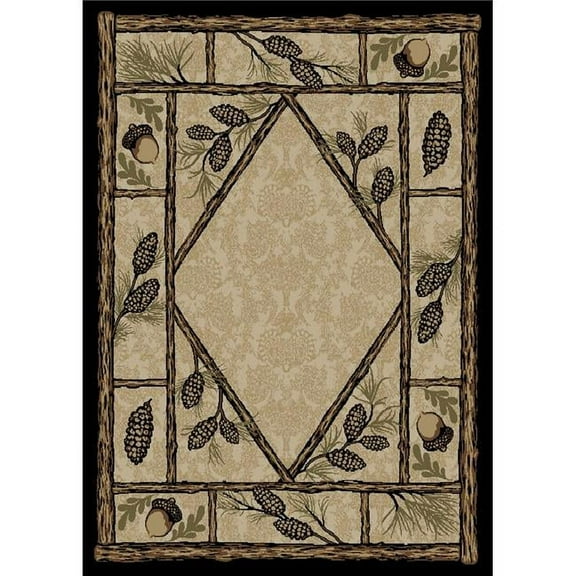5 ft. 3 in. x 7 ft. 3 in. American Destination Brasstown Bald Area Rug, Multi Color
