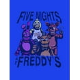 thumbnail image 2 of Five Nights at Freddy's Animatronics Group Boy's Royal Blue T-shirt-XS, 2 of 4