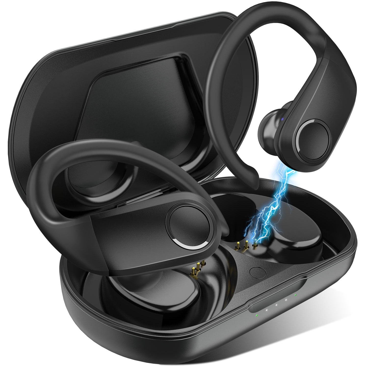 COMISO Wireless Earbuds In Ear Headphones Deep Bass IPX7 Waterproof Noise  Cancelling Sport Earphones 36H Playtime Charging Case Mono Stereo Mode BT  
