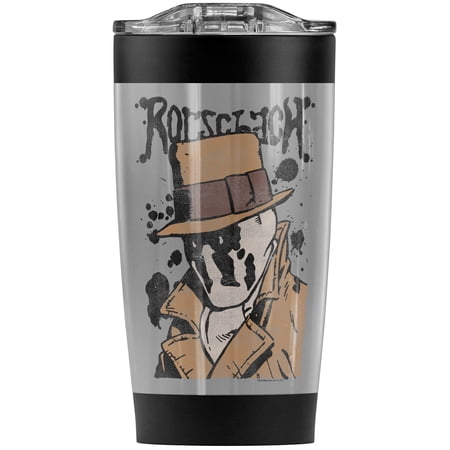 Watchmen Rorschach Splatter Stainless Steel Tumbler 20 oz Coffee Travel Mug/Cup Vacuum Insulated & Double Wall with Leakproof Sliding Lid | Great for Hot Drinks and Cold Beverages