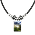 thumbnail image 1 of niebla ciencias forestales paisajes naturaleza collar a mano colgante de cuerda de cuero Unbranded M, 1 of 3