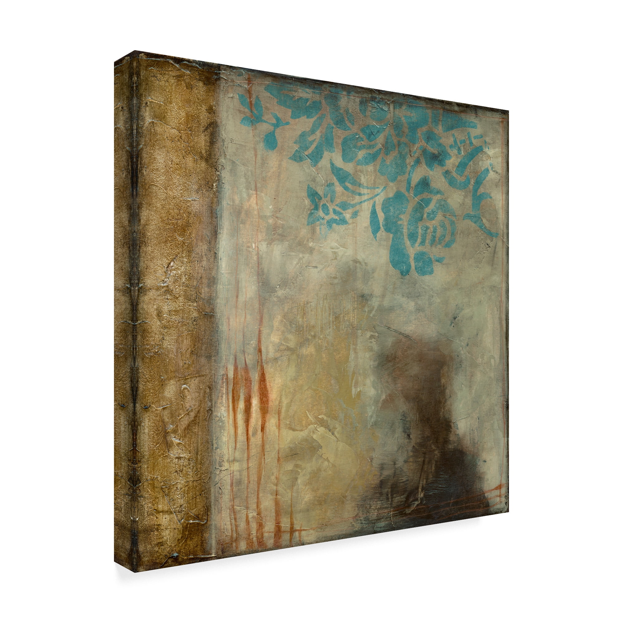 Trademark Fine Art 'Teal Patina IV' Canvas Art by Jennifer Goldberger