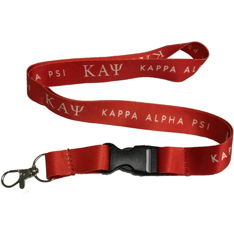 Kappa Alpha Psi Logo Car Keys ID Badge Holder Keychain NUPE (Lanyard - Thin  Font) 