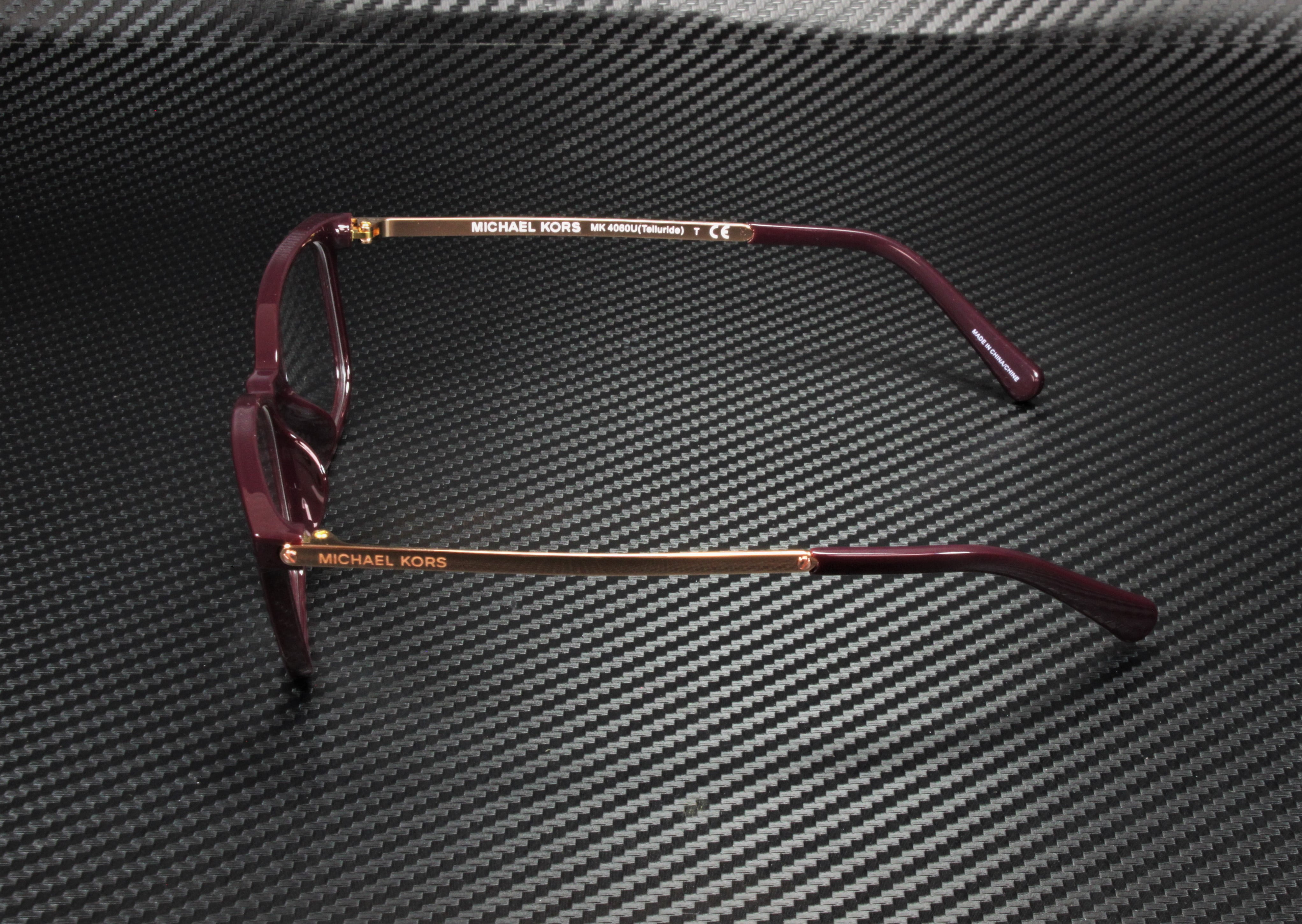 MICHAEL KORS Telluride MK4060U 3344 Cordovan Solid Demo Lens 54 Men's Sunglasses