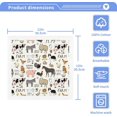thumbnail image 3 of GZHJMY Farm Animals Wash Cloths 2 Pack - 12 x 12 Inch Super Super Soft Washcloths for Your Face and Body - 100% Cotton Absorbent Baby Face Towel, 3 of 7