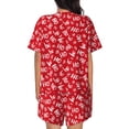 thumbnail image 3 of Lsque Hohoho Women's Short-Sleeved Pajama Set - 2 Piece Soft and Lightweight Sleepwear Set-XX-Large, 3 of 9