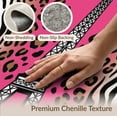 thumbnail image 6 of ODIKA Spotted Cheetah Tower Zebra Stripe Print Leopard Playful Expressive Non-Slip Chair-Friendly for Home Office, Gaming Room, Under Desk, 6 of 7