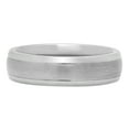 thumbnail image 3 of Men's Titanium 8mm Domed Comfort Fit Ring w/Stepped Edged Brushed Center, Size 8, 3 of 7