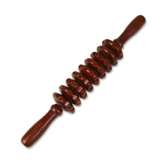 pitrice Massage Roller Body Massager Stick Wheel Shaft Home Salon Waist Neck Leg Release Sore Muscle Relaxing Supplies Girls Red