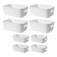 thumbnail image 4 of 8 Pieces Vanity Holder Table Organizers Desk Multipurpose Lightweight Desktop white, 4 of 9