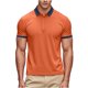 thumbnail image 3 of Negro Camisa de Manga Corta Mujeres Sólido Deportes Solapa Camisa Seca, Unisex Manga Corta Ropa de Trabajo Superior para Ocasional, 3 of 8
