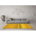 thumbnail image 3 of Ahgly Company Indoor Square Abstract Yellow Modern Area Rugs, 4' Square, 3 of 4