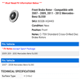 thumbnail image 2 of Front Brake Rotor - Compatible with 2007 - 2009, 2011 - 2012 Mercedes-Benz SL550 2008, 2 of 2