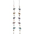 thumbnail image 4 of Indian Door Hanging Decorative Five Hand Painted Elephant Stringed Together with Beads and Small Bell, 4 of 5