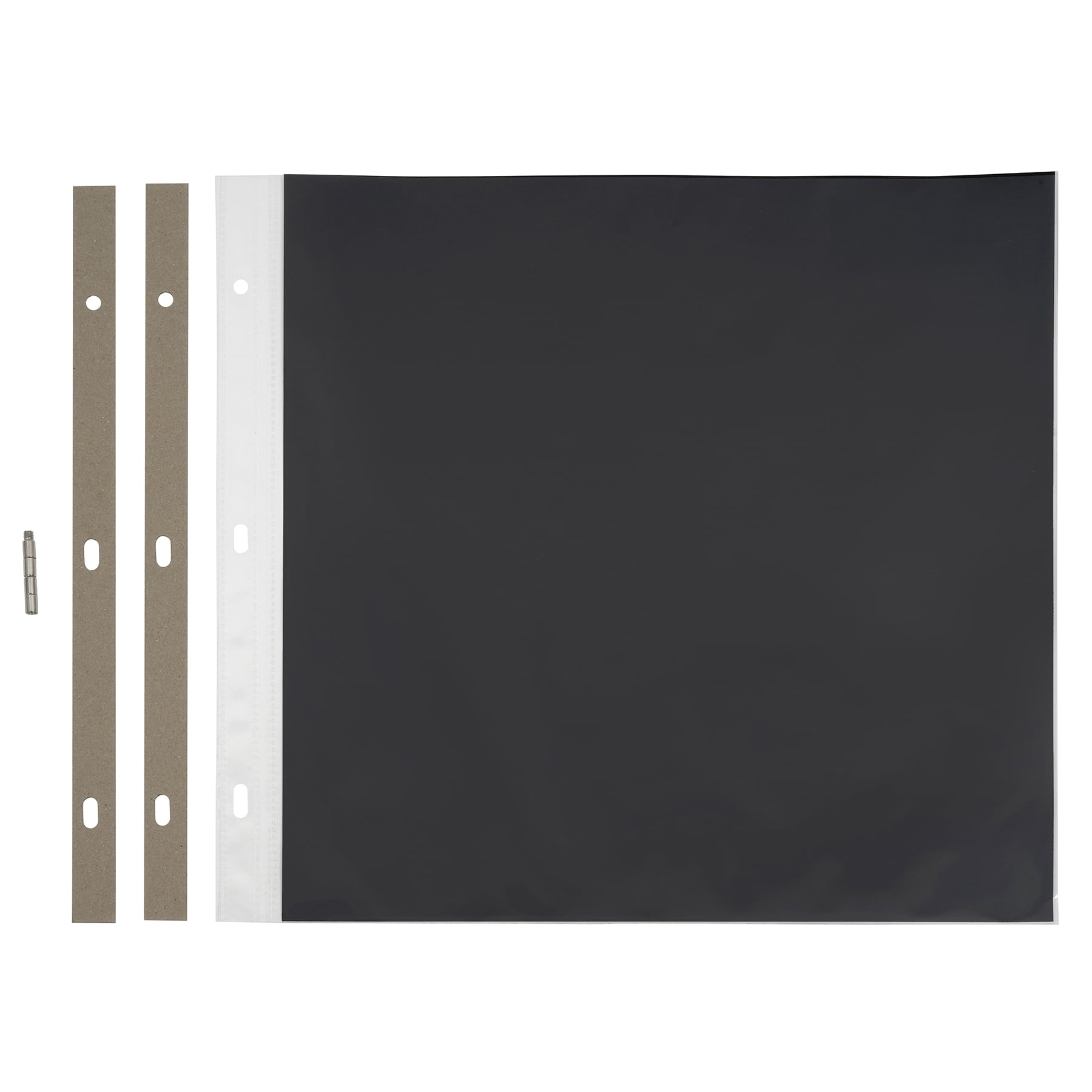 Recollections 20 Sheets (120 total) 12" x 12" Black Scrapbook Refill Pages - Memory Book Page Refills - Bulk 6 Pack