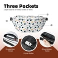 thumbnail image 4 of Naloa Turtles And Corals Print Running Belts for Men Women,Running Fanny Pack with 2-Zipper Pockets,Waterproof Waist Pack for Travel Hiking Running Outdoor Sports, 4 of 8
