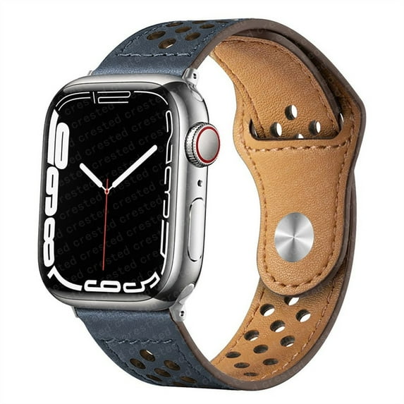 Leather Strap for Apple Watch Band 45mm 44mm 42mm 41mm 40mm 38mm Iwatch 3 4 5 6 SE Bracelet Apple Watch Series 7 Band