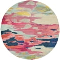 thumbnail image 1 of Unique Loom Estrella Couleurs Claires Zone Tapis 8' x 8' Rond Rose/ivoire, 1 of 1