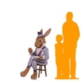 thumbnail image 2 of Mister Rabbit Over Sized Statue, 2 of 7