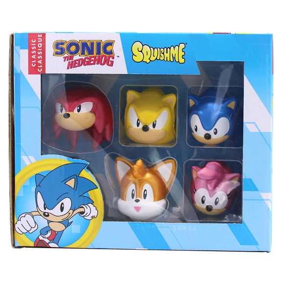 Caja de coleccionista SquishMe Serie 1 de Sonic The Hedgehog, paquete de 5