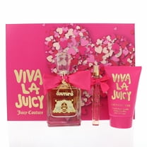 VIVA LA JUICY by Juicy Couture 3 PIECE GIFT SET - 3.4 OZ EAU DE PARFUM SPRAY NEW
