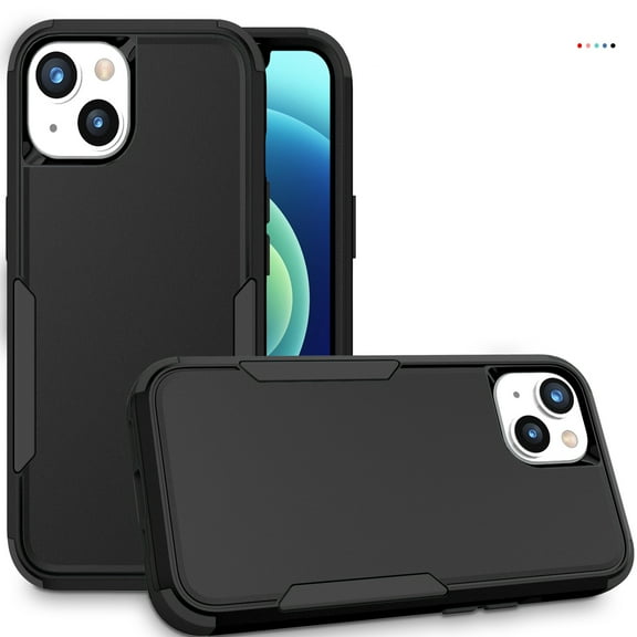 Dteck for iPhone 11 Case, Slim Pocket-Friendly Hybrid Silicone Bumper Shockproof Tough Rugged Case,Black