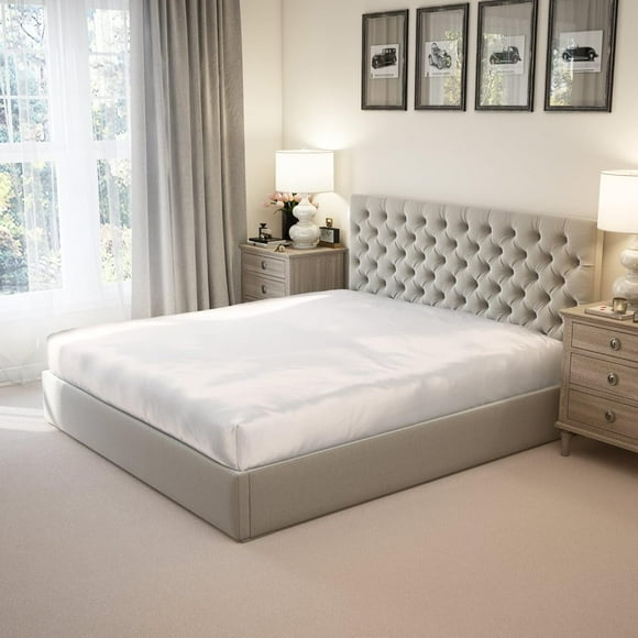 Mulberry Park 100% Pure Twin X-Long Silk Fitted Sheet 22 Momme 6A Mulberry Silk Bed Sheets with 15" Deep Pocket - Breathable, Ultra-Soft, Seamless - Ivory