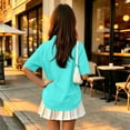 thumbnail image 4 of The Children's Place Girl's Short Sleeve Ruffle Pique Polo Shirt, 4 of 6