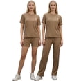 thumbnail image 1 of Conjunto Casual 3 Piezas Pantalón, Short y Blusa Versatilidad y Estilo para Mujer, 1 of 5