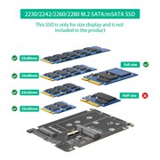 FEAMOS Msata Solid States Disk To SATA3.0 2.5inch Solid States Disk Enclosure Solid States Disk Enclosure Hard Disk Case