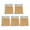 Orange color, variant on 5 Pcs Clear Memos Pad Adhesive Sticking Note Macaroon Color Notepads for Student