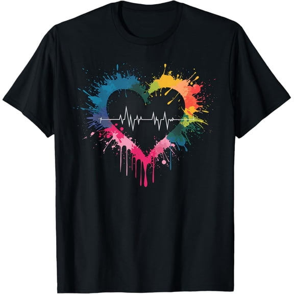 Sam Soft Heartbeat EKG Heart Monitor Medical Doctor Nurse T-Shirt