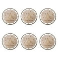 thumbnail image 2 of balikha 6pcs Christmas Macrame Wooden Ornaments in Handcrafted DIY Round Disks for The Crafts Kids Suspended Crafts Decorations Decorations Set E, 2 of 9