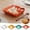Red, variant on zhonghuaying 1 Pack Teal Serving Tray with Dip Bowl, 18.3cm Divided Plate for Snack and Condiment Pairing Mint Green