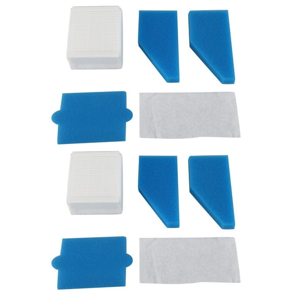 2X Filter Set Suitable for Aqua + Multi Clean X8 Parquet, Aqua + Pet & Family, Perfect Air Animal Pure as 787241,Blue & White