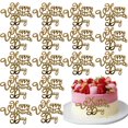 thumbnail image 1 of Adornos para tartas Hayooha Happy Valentine's Day, 16 unidades, dorados, 1 of 7