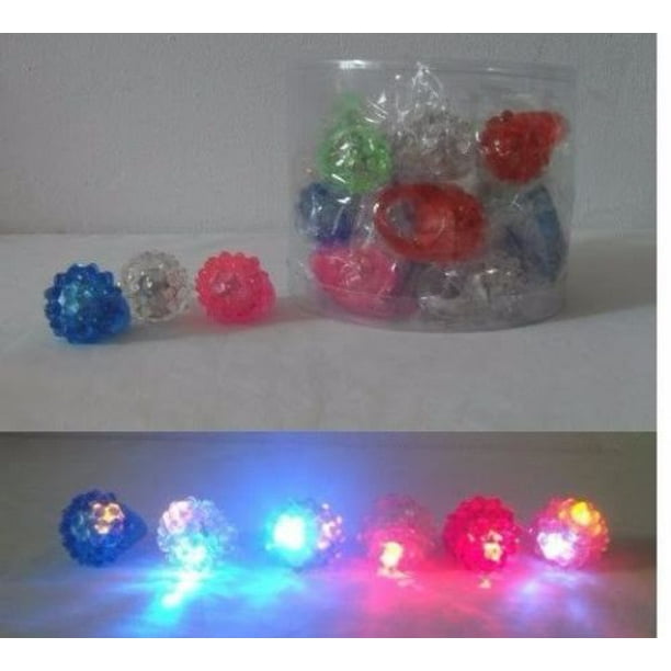 Party Favors Girls/Boys Light Up Rings Cake Topper 24 Bright Flashing