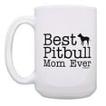 thumbnail image 2 of ThisWear Pitbull Dog Mom Gifts Best Pitbull Mom Ever Dog Mother Gifts 15oz Coffee Mug, 2 of 4