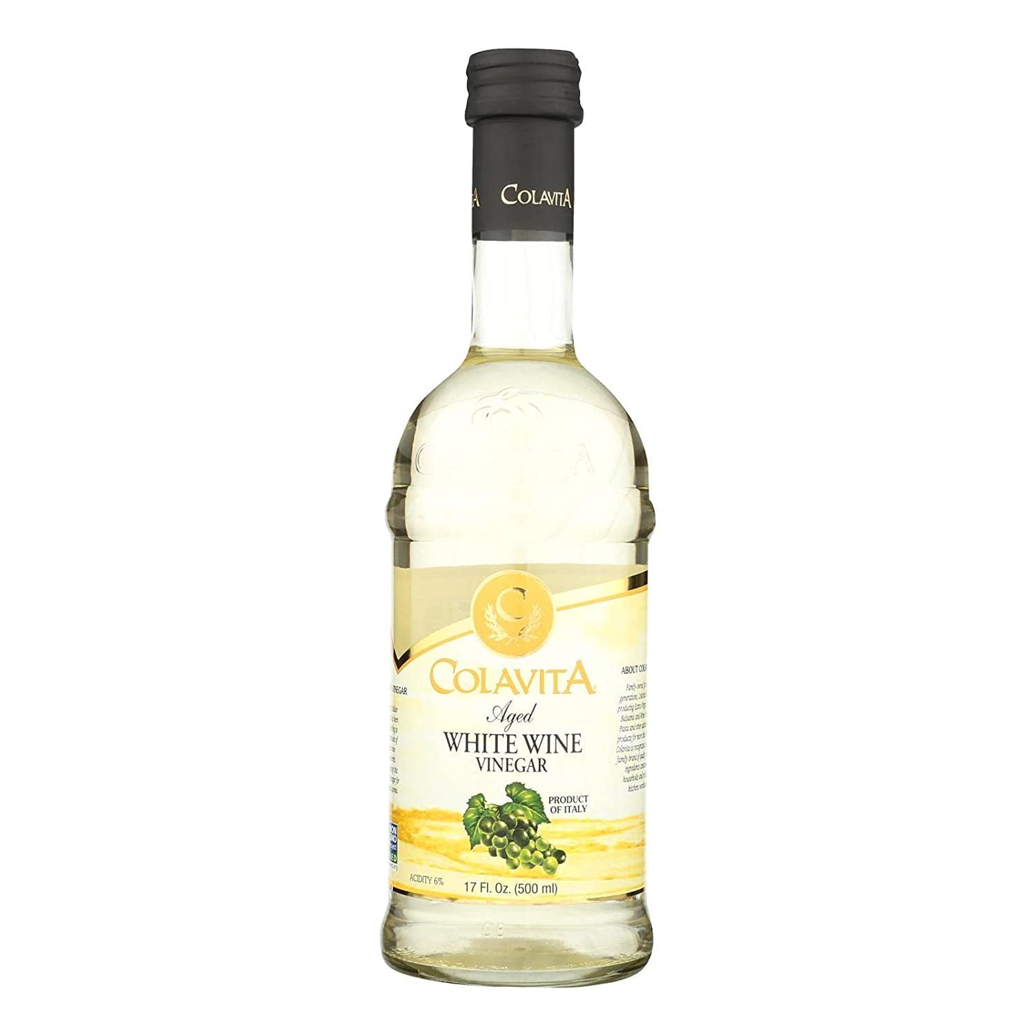 Colavita Aged White Wine Vinegar 17 fl oz Pack of 2